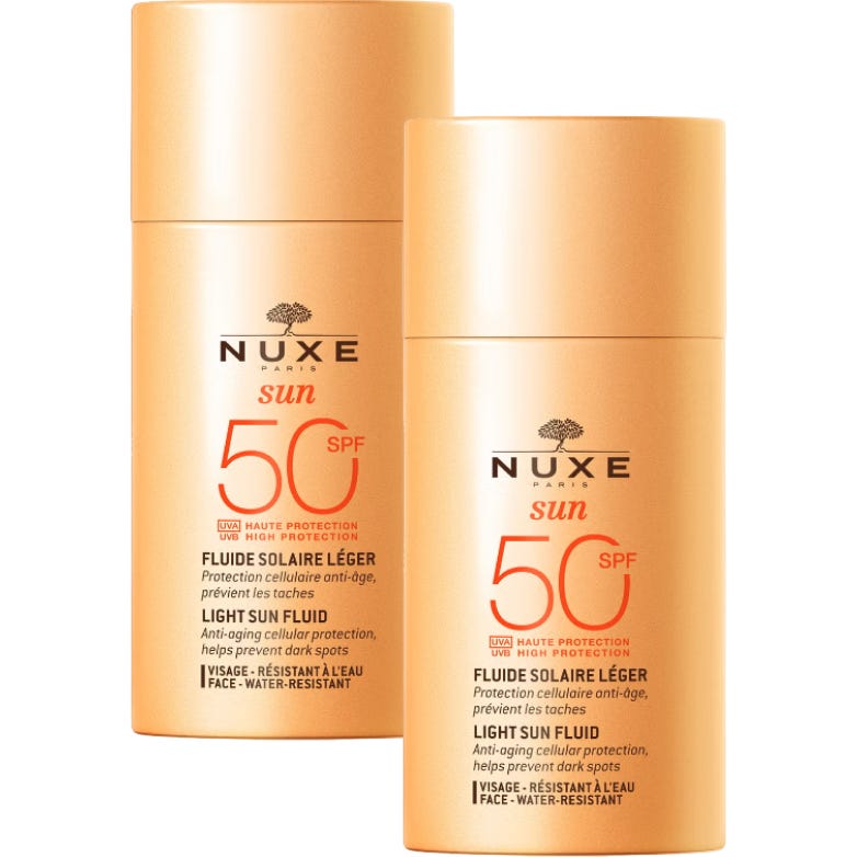 Nuxe Pack Sun Fluido Solar Ligero Facial SPF50 2x50ml