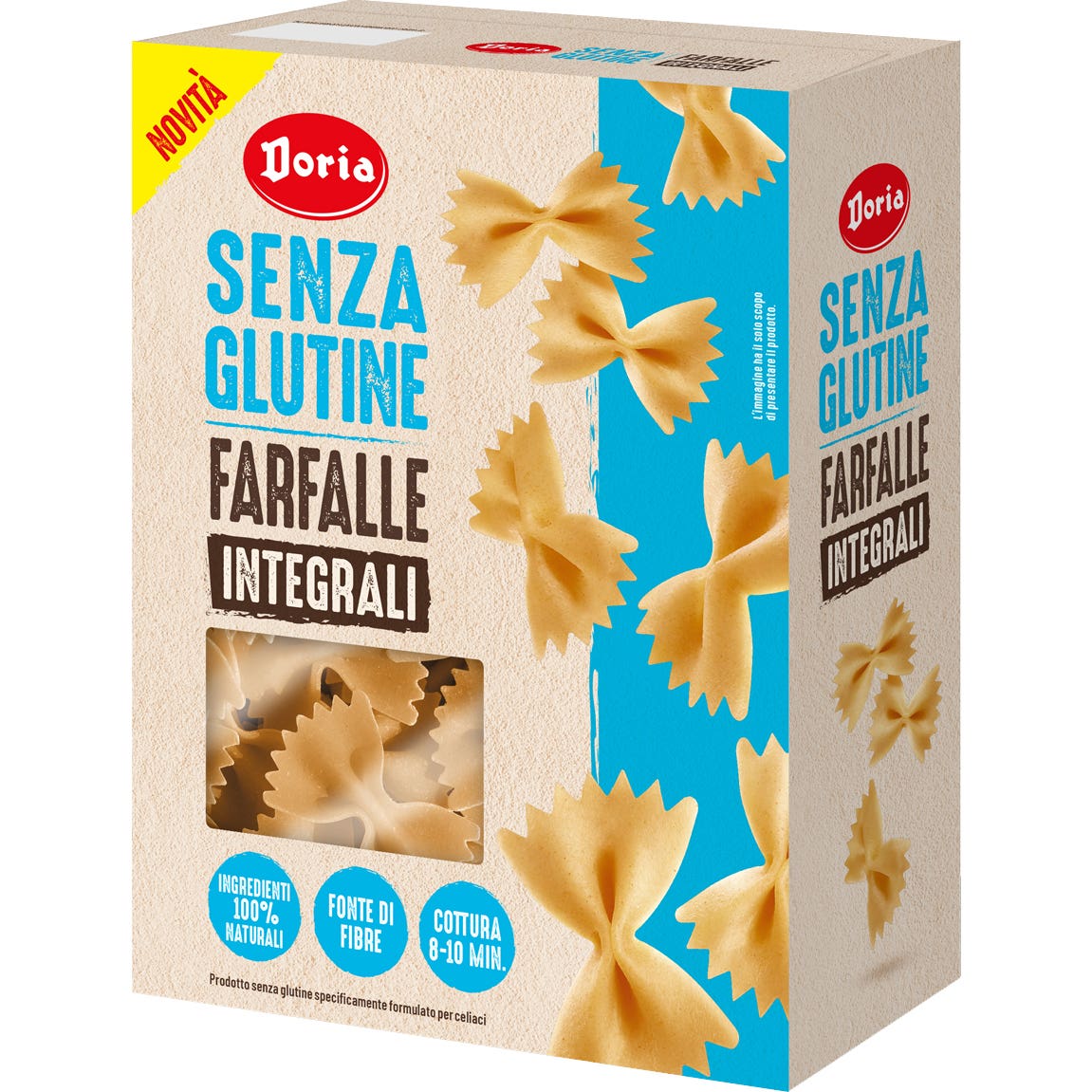 Doria Farfalle Integral Sin Gluten 400g | Natural Doctor