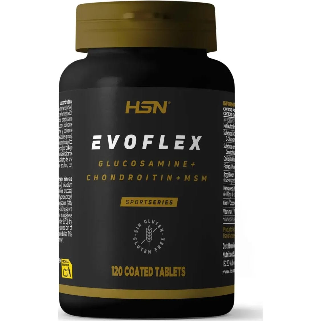 HSN Evoflex Glucosamina, Condroitina y MSM 120comp