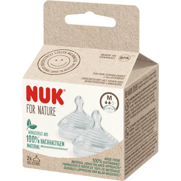 Nuk For Nature Teat Silicone M 2 uds