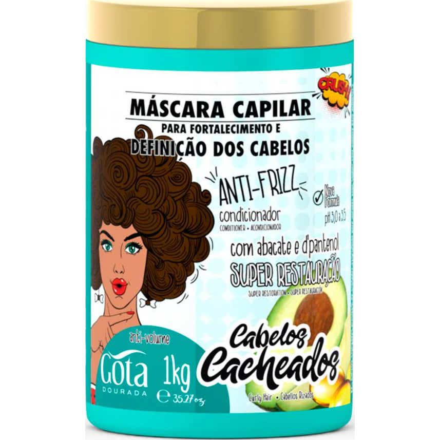 Gota Dourada Mascarilla Fortalecedora Cabello Rizado 1kg