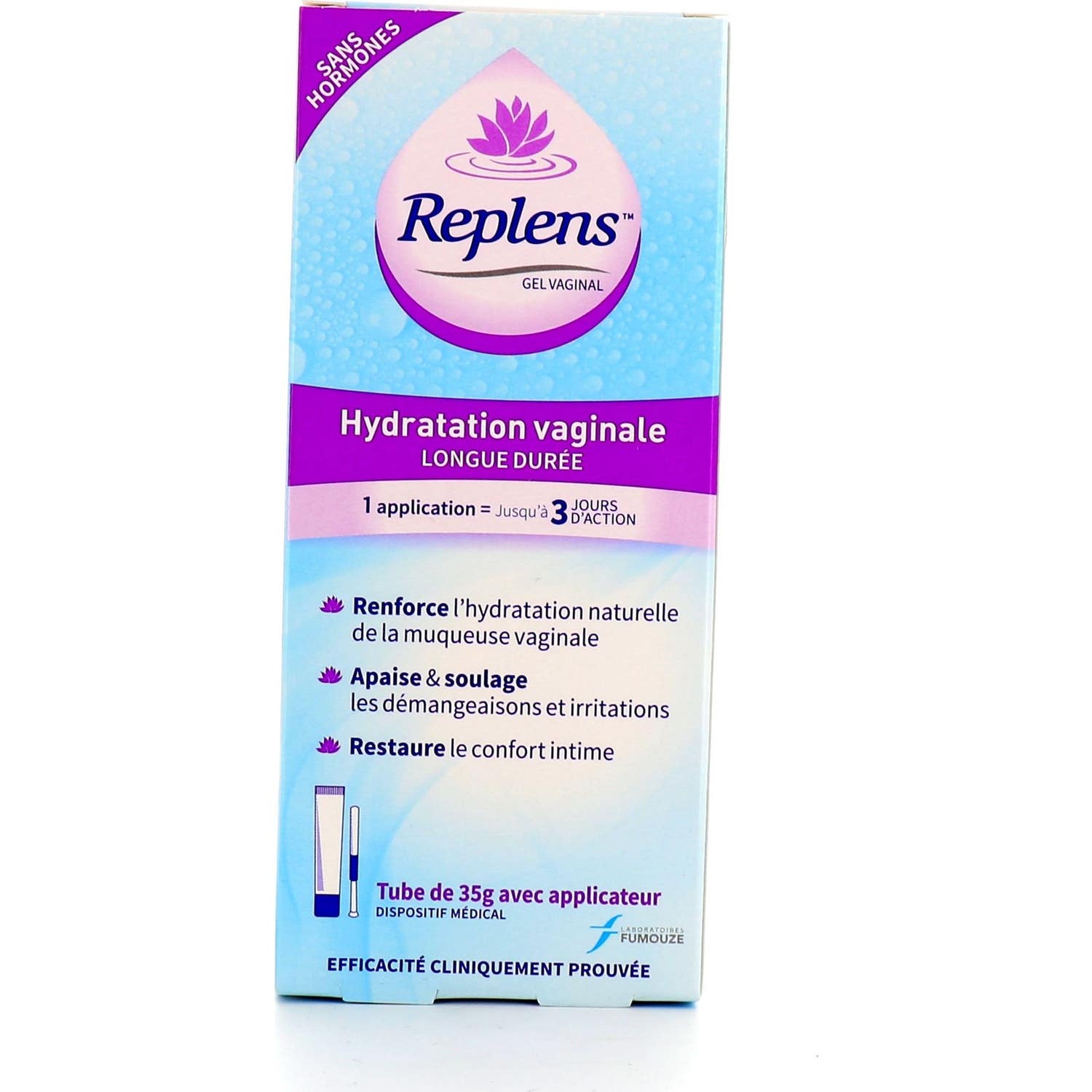 Replens Gel Vaginal Tube Avec Applicateur 35g