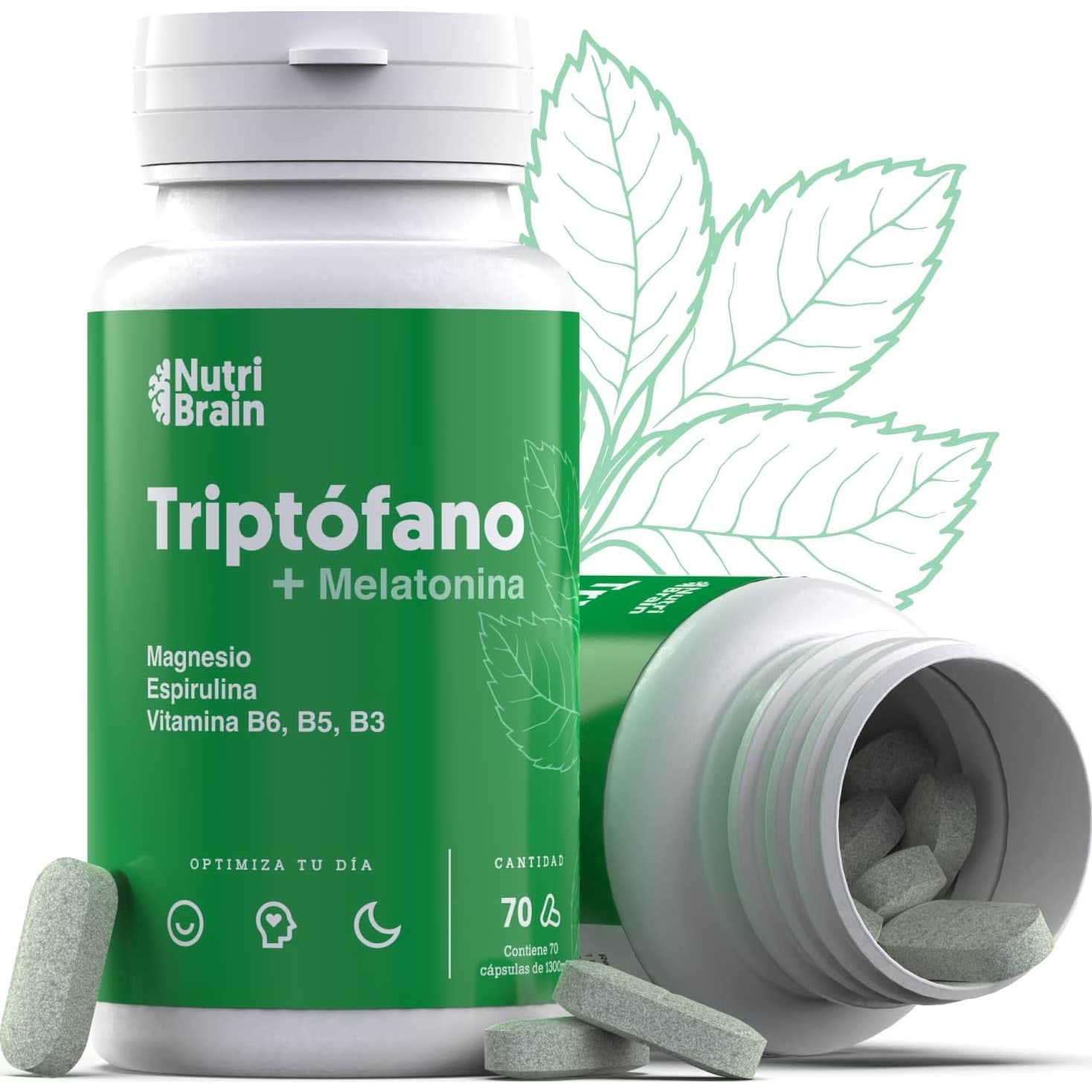NutriBrain Triptófano con Melatonina y Magnesio 70comp