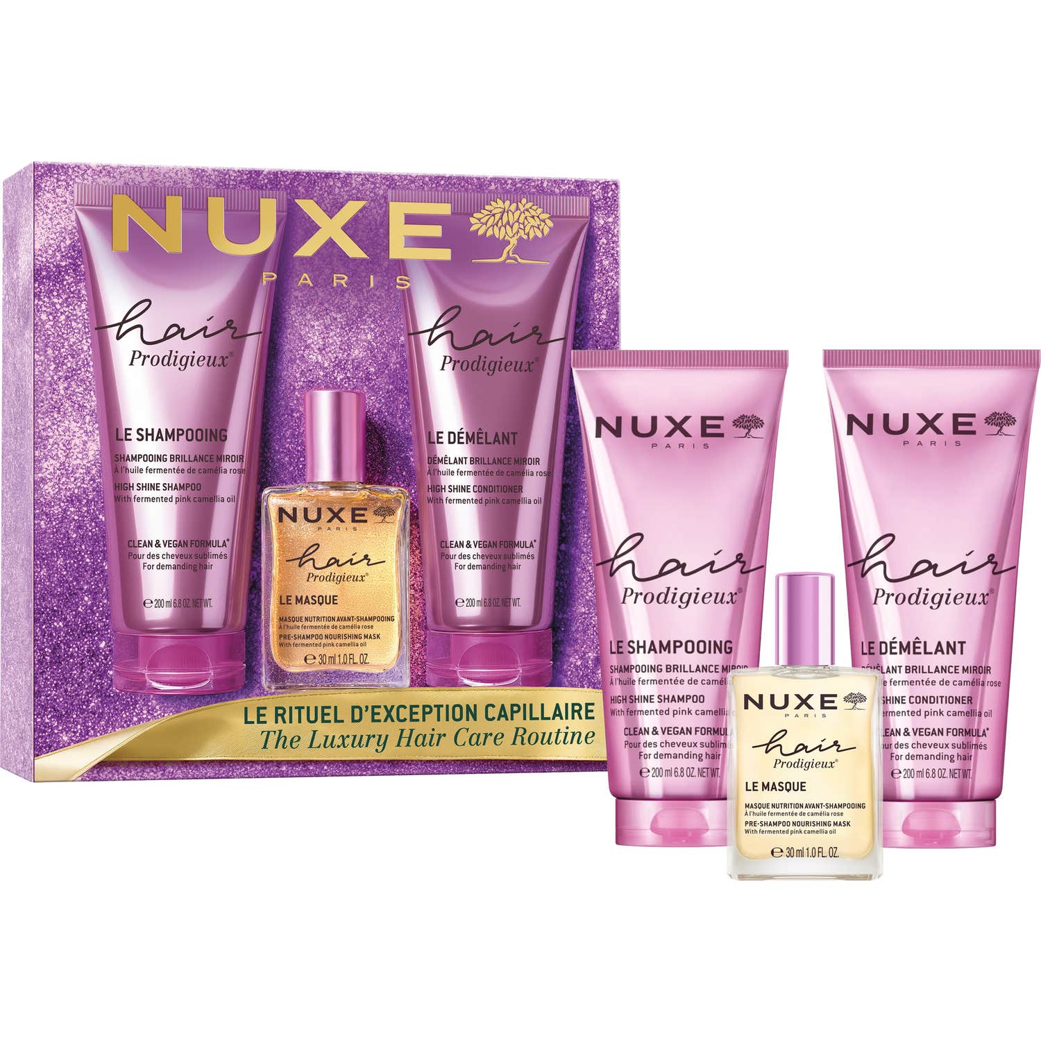 Nuxe Cofre Hair - Champú + Acondicionador + Mascarilla