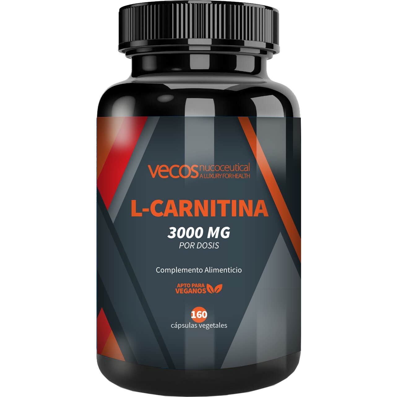 Vecos Nucoceuticals L-Carnitina Pura quemagrasas 3000mg 160caps