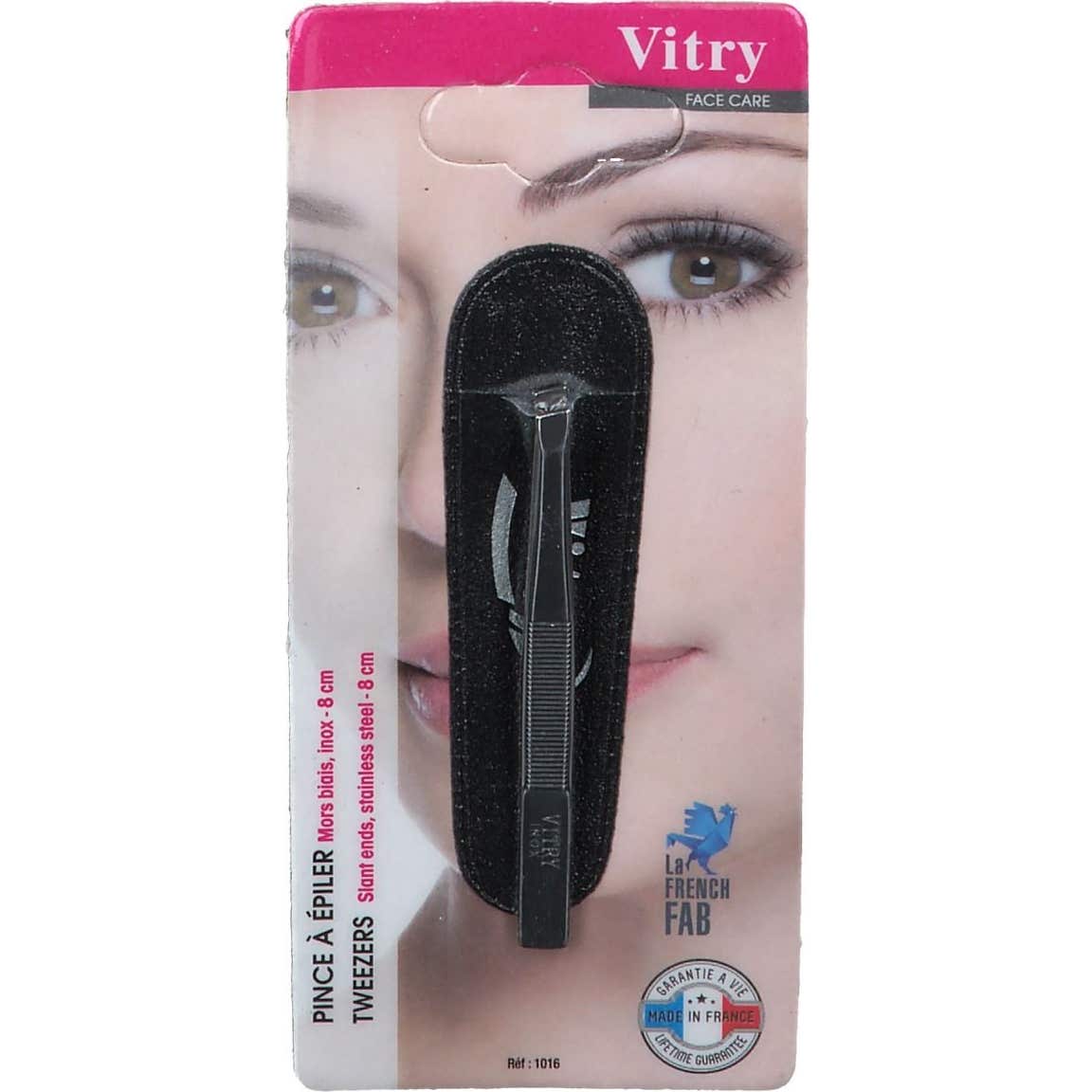 Vitry Pinza de Depilar Punta Inclinada 8cm 1ud