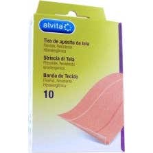 Alvita Tiras Adhesivas Tela 10 X6 cm 10 uds