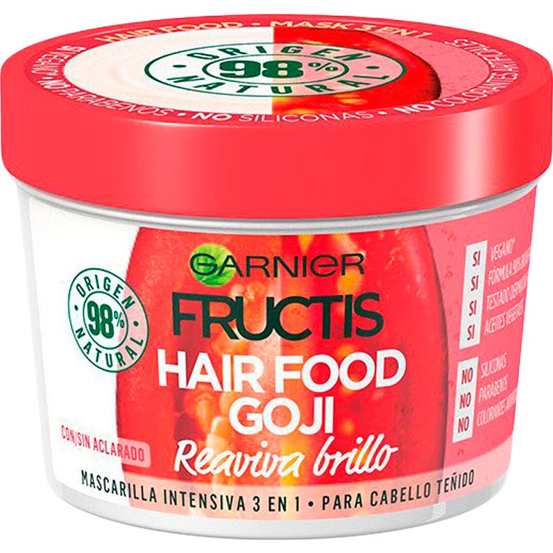 Garnier Fructis Hair Food Goji Brillo Mascarilla Reaviva 390ml