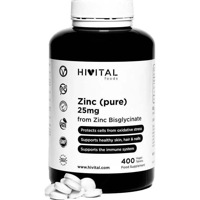 Hivital Foods Zinc Pure 25 Mg 400 Comp
