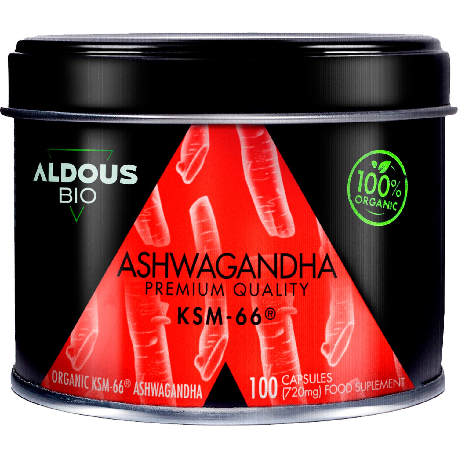 Aldous Bio Ashwagandha KSM-66 Organic 100caps