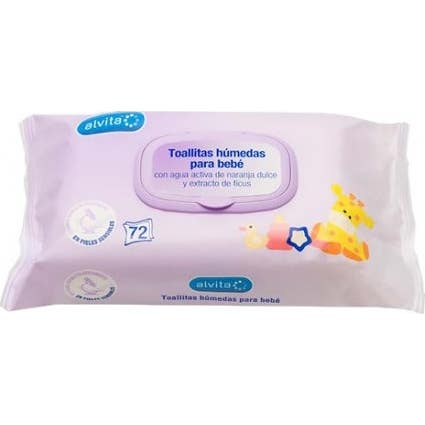 Alvita Toallitas Húmedas para Bebés 72 uds