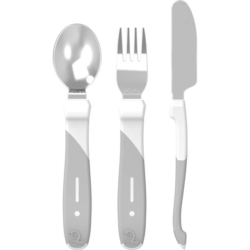 Twistshake Cubiertos 12 Meses Blanco Set