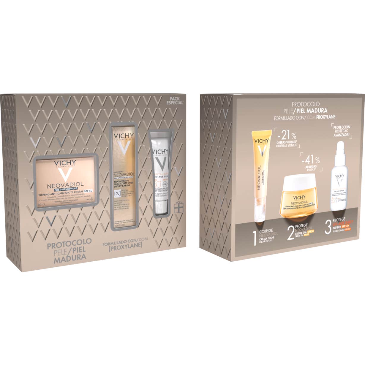 Vichy Pack Neovadiol Crema Post Menopausia SPF50 50ml + Contorno Ojos 15ml +UV Age Daily