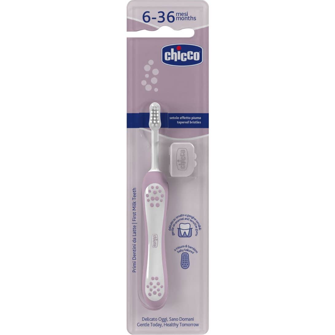 Chicco Cepillo Dental Primeros Dientes 6-36M Lila 1ud