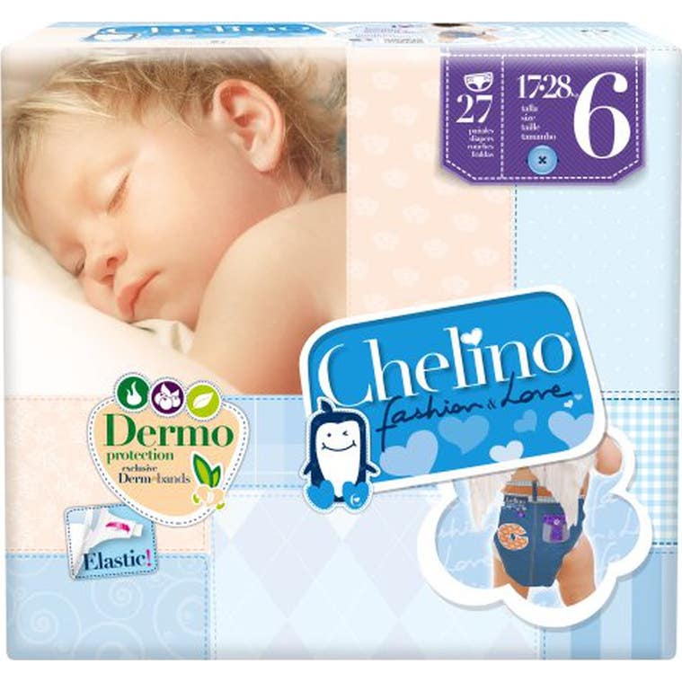 Chelino Pañal Junior 17-28 Kg T6 27 uds