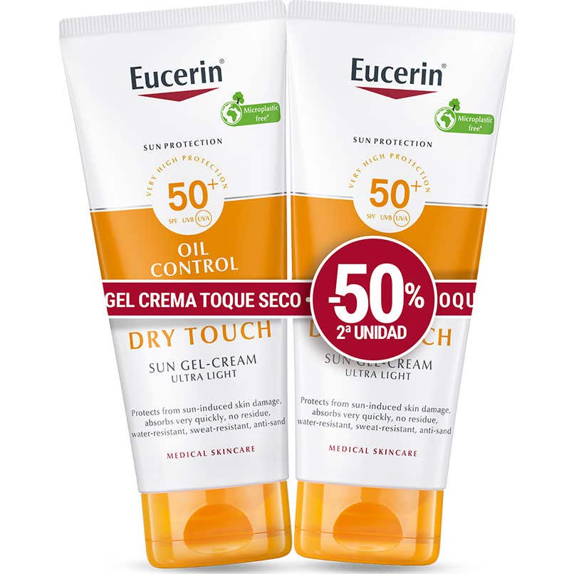 Eucerin Duplo Oil Control Dry Touch Gel-Crema SPF50+ 2x200ml