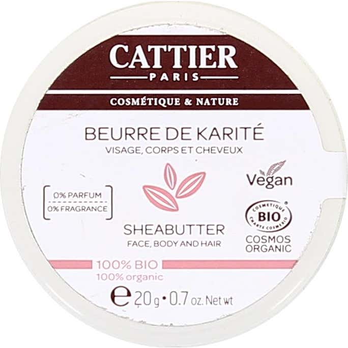 Cattier Manteca de Karité Bio Cara Pelo y Cuerpo 20g
