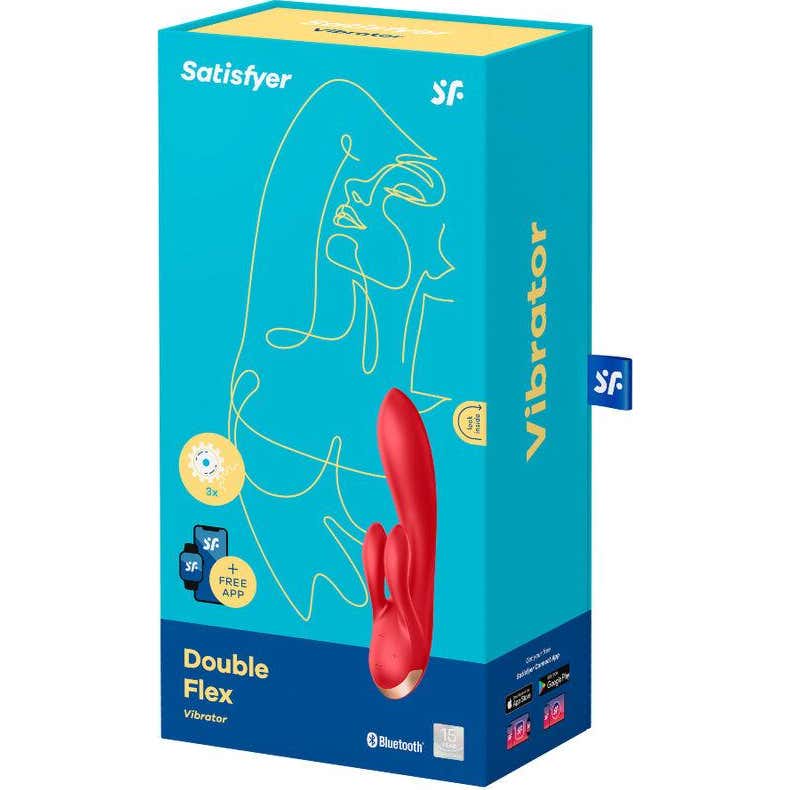 Satisfyer Double Flex Vibrador Rojo 1 ud
