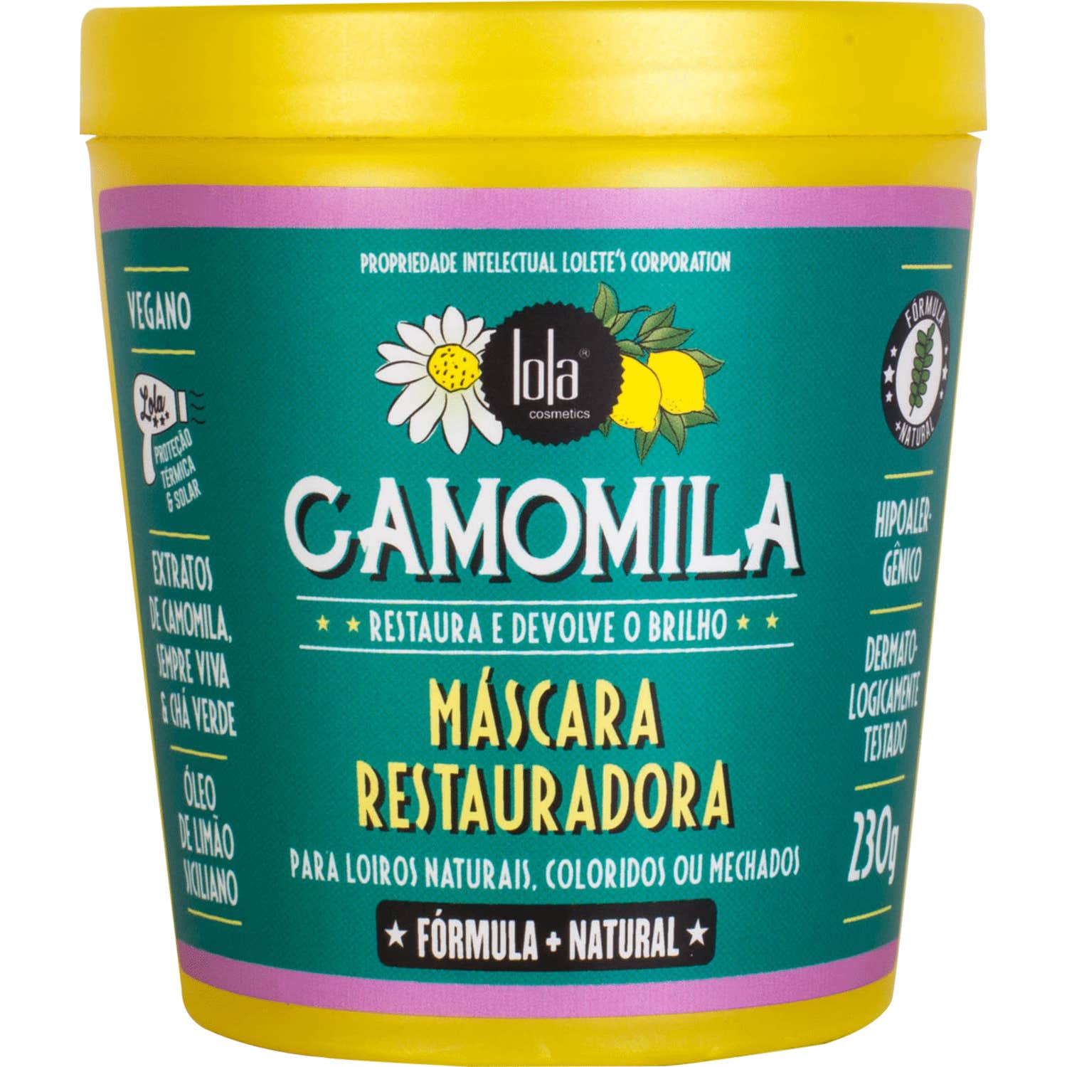 Lola Cosmetics Camomila Máscara Restauradora 230g