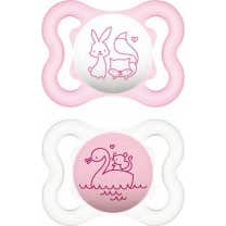 MAM Air Chupete Silicona 0+ Rosa Pack Doble