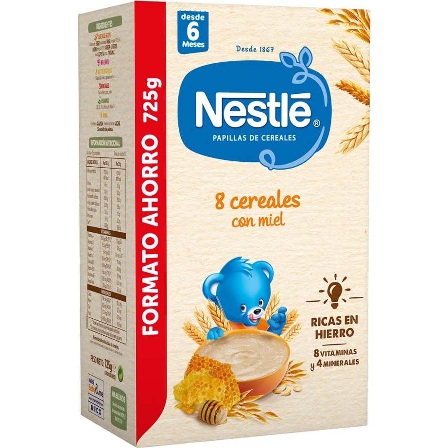 Nestlé Papillas 8 Cereales con Miel725g