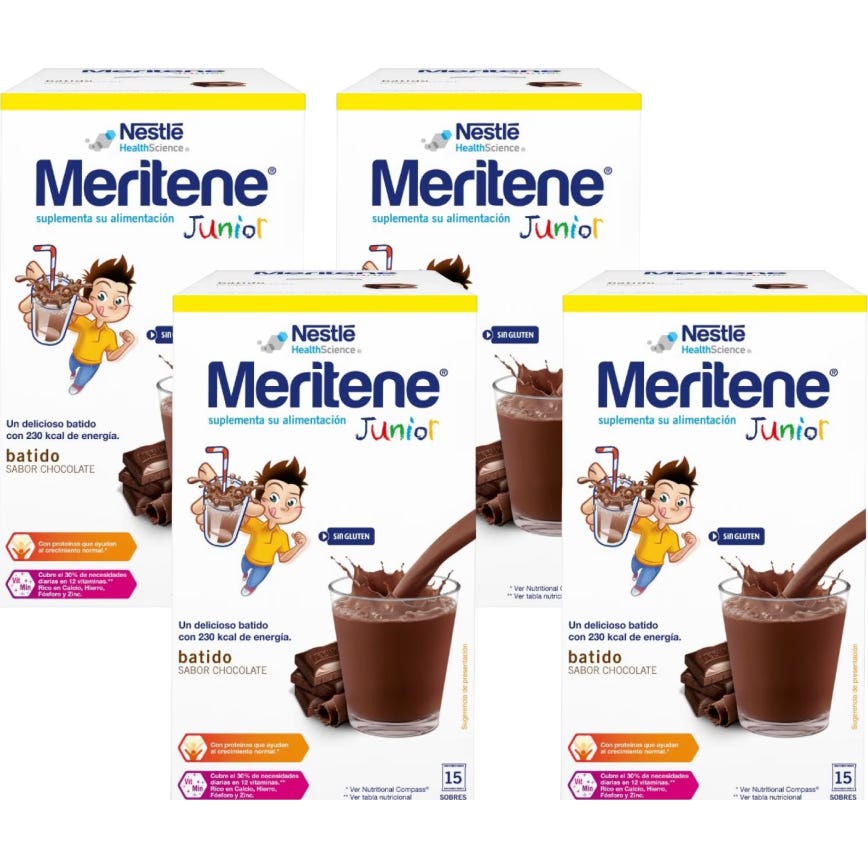Meritene Junior Batido Chocolate 4x15 Sobres