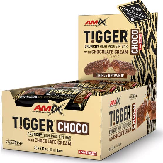 Amix Tigger Crunchy Protein Bar Triple Brownie 20 X60 g
