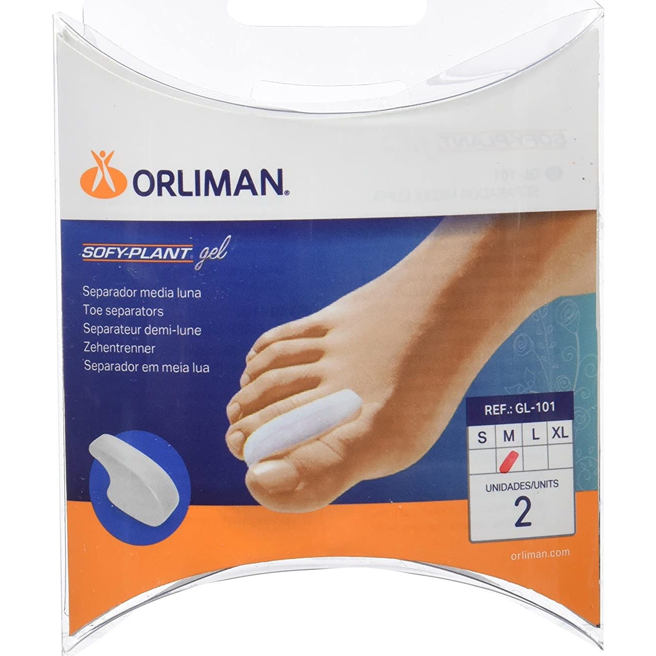 Orliman Separador Media Luna Gel GL-101 T-S2uds