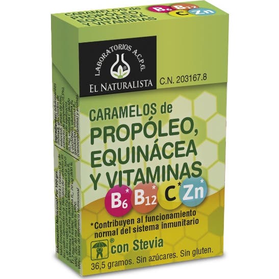 El Naturalista Caramelos De Propóleo, Equinácea Y Vitaminas 36,5 G