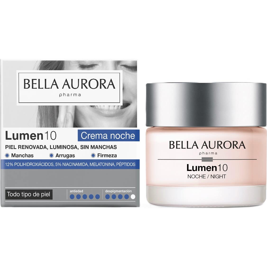 Bella Aurora Lumen10 Crema Antiedad y Antimanchas Noche 50ml