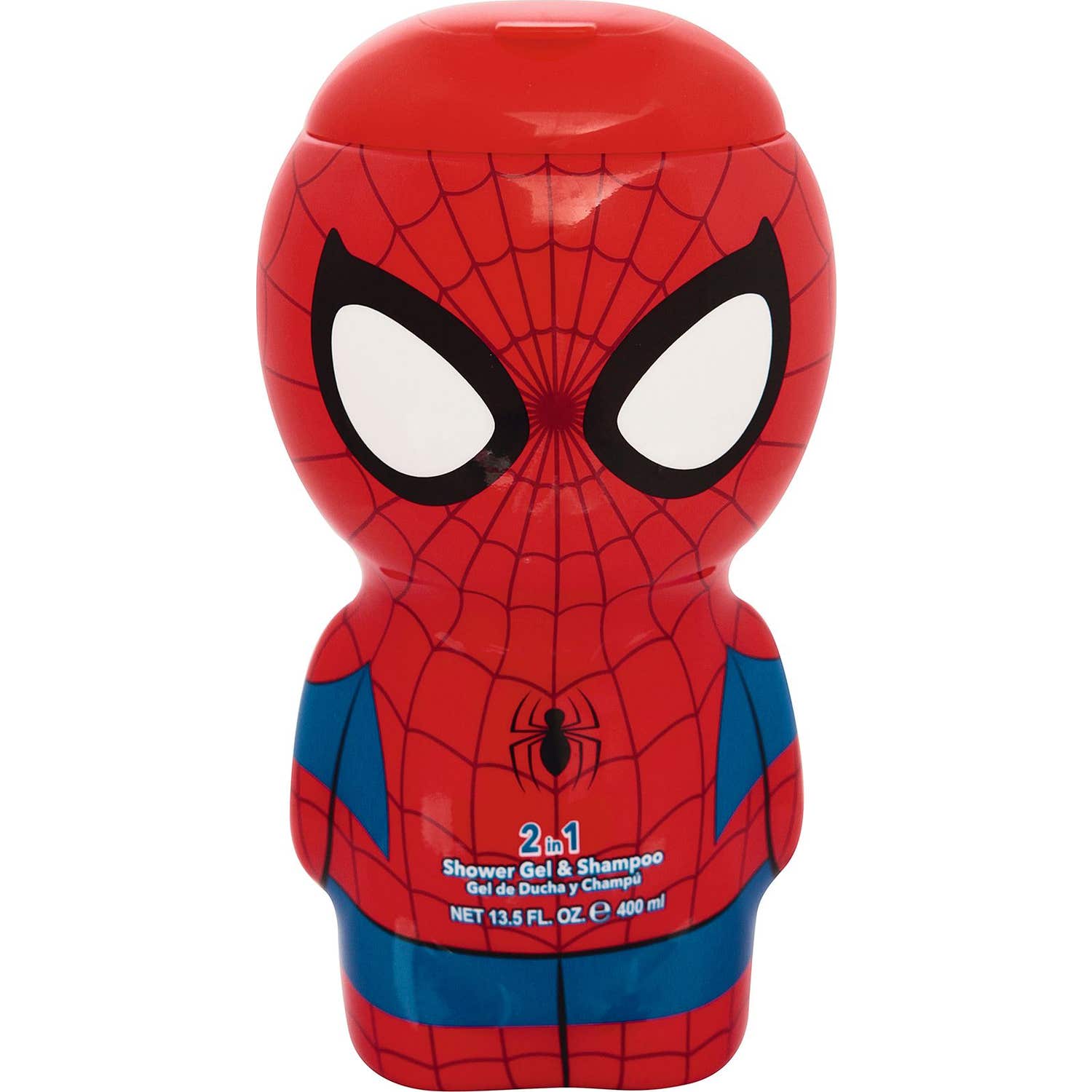 Marvel Spiderman Gel Ducha Cuerpo Cabello 2D Niños 400ml