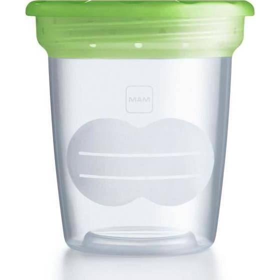 Tarro de almacenamiento transparente Mam 120ml lote de 5