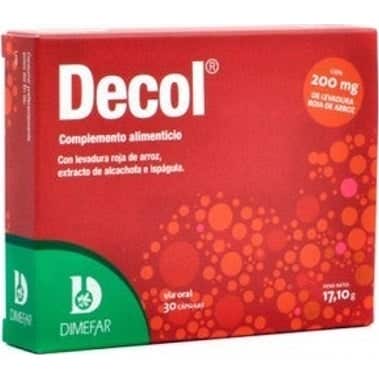 Dimefar Roja 3 X Decol® Con Levadura De Arroz 30 Cápsulas - Imagen 2