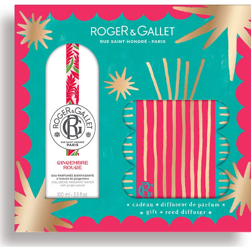 Roger & Gallet Gingembre Rouge Cofre Agua Perfumada + Difusor