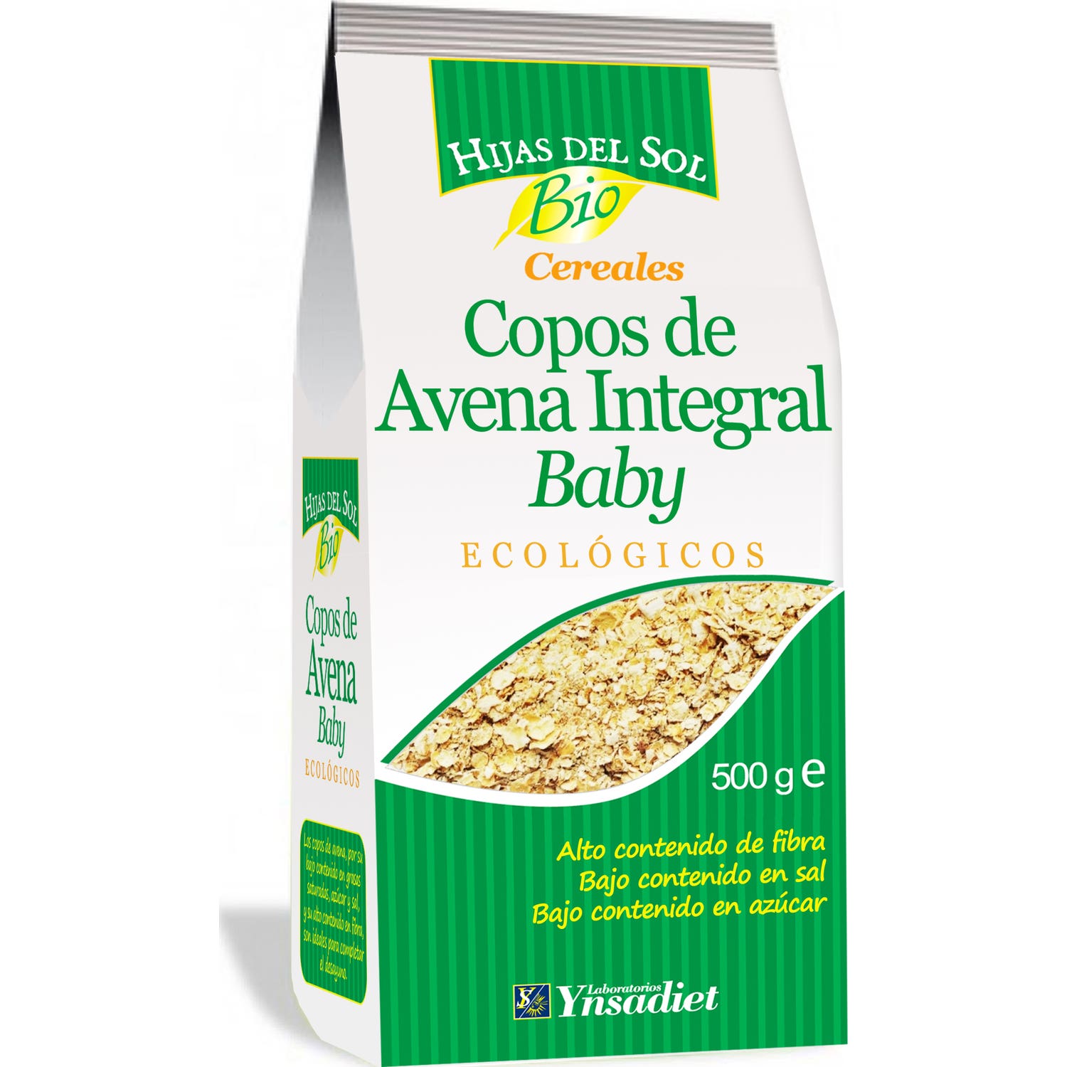 Hijas del Sol Copos de Avena Integral Baby BIO 500 g