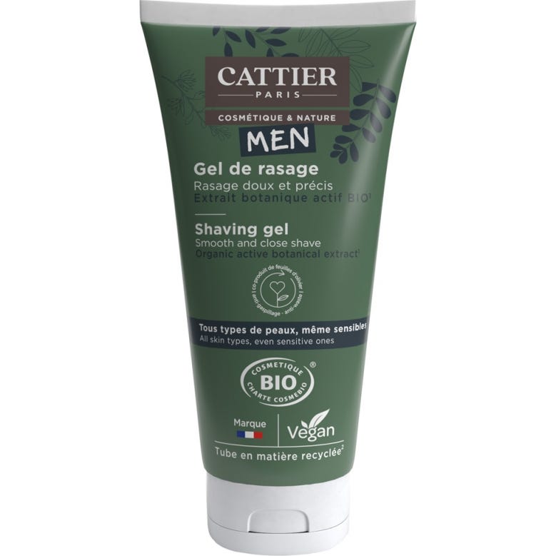 Cattier Men gel de Afeitado Bio 150 ml