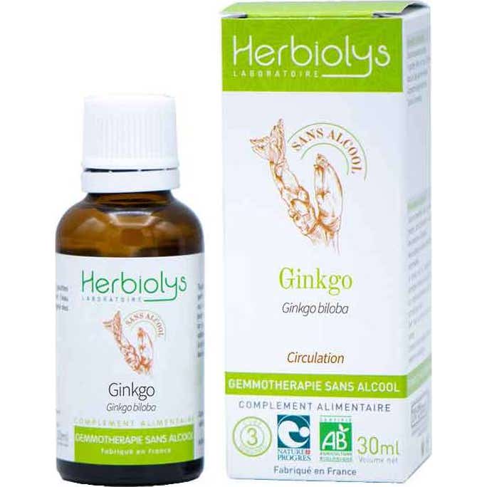 Herbiolys Ginkgo Bio Gemoterapia Sin Alcohol 30ml | Natural Doctor
