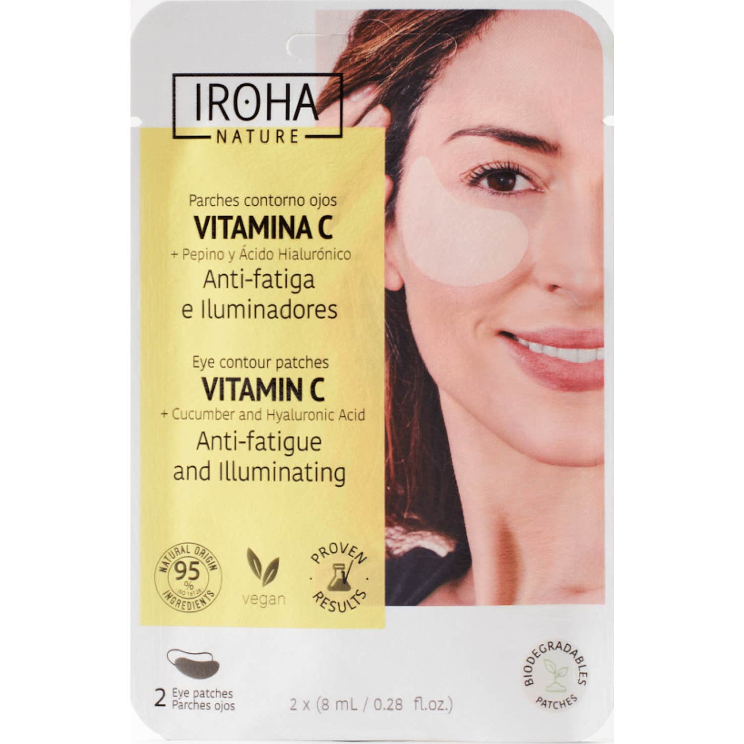 Iroha Nature Parches Anti-fatiga Iluminadores Vitamina C 2uds