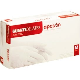 Aposan guantes Latex Talla M 50 uds