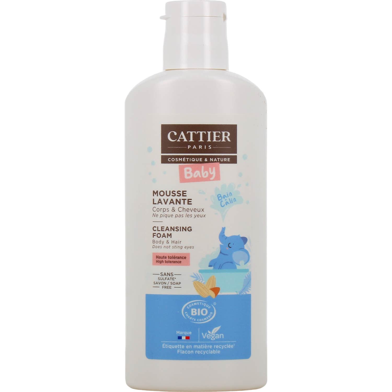 Cattier Bebé Espuma Limpiadora Cuerpo y Cabello Bio 150ml