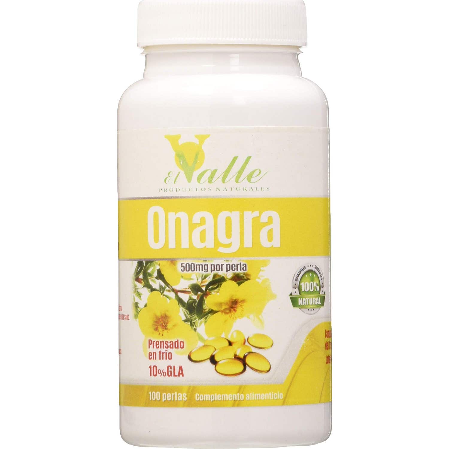 El Valle Aceite de Onagra 500mg 100 Perlas