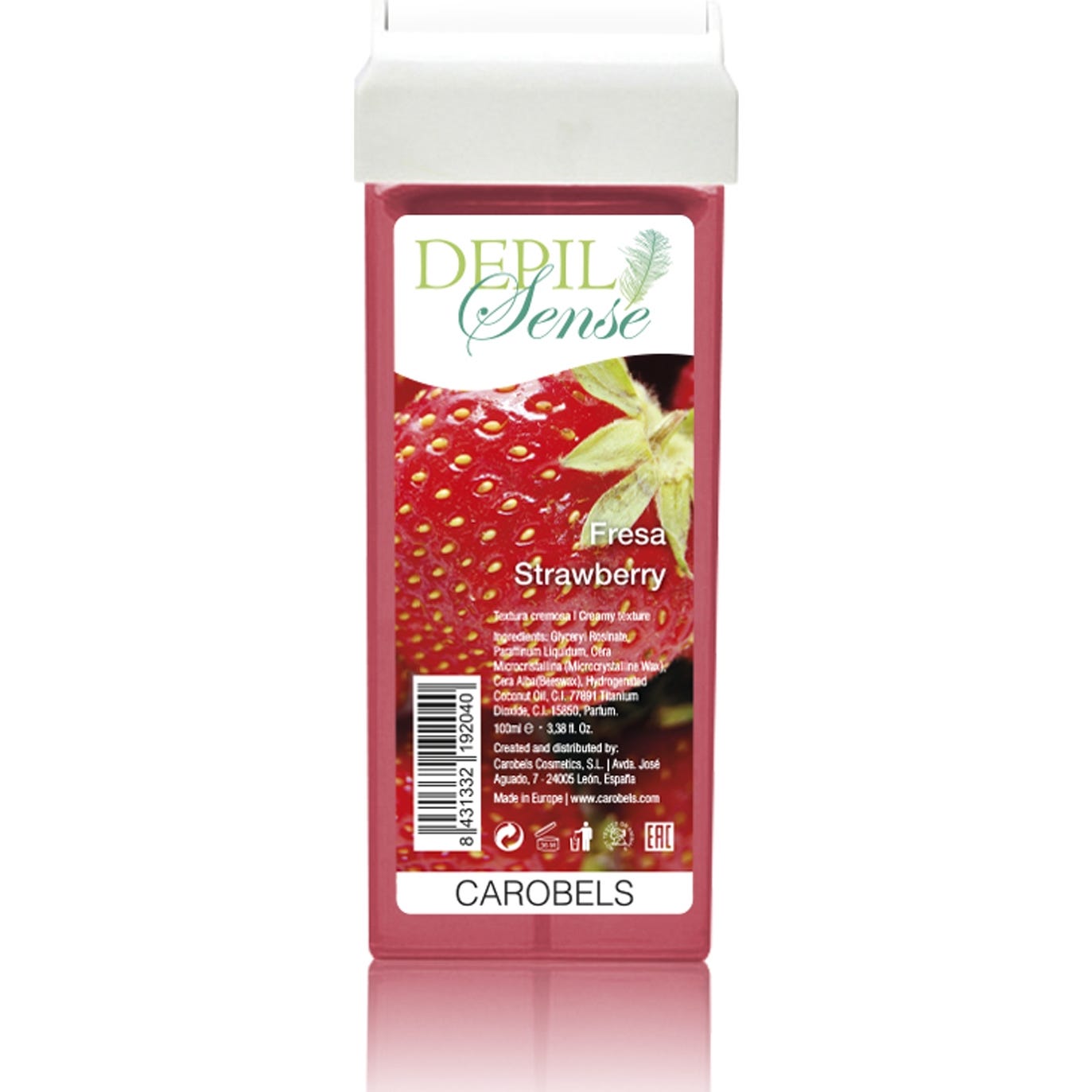 DepilSense Cera Depilatoria Roll-On Fresa Miel 100ml