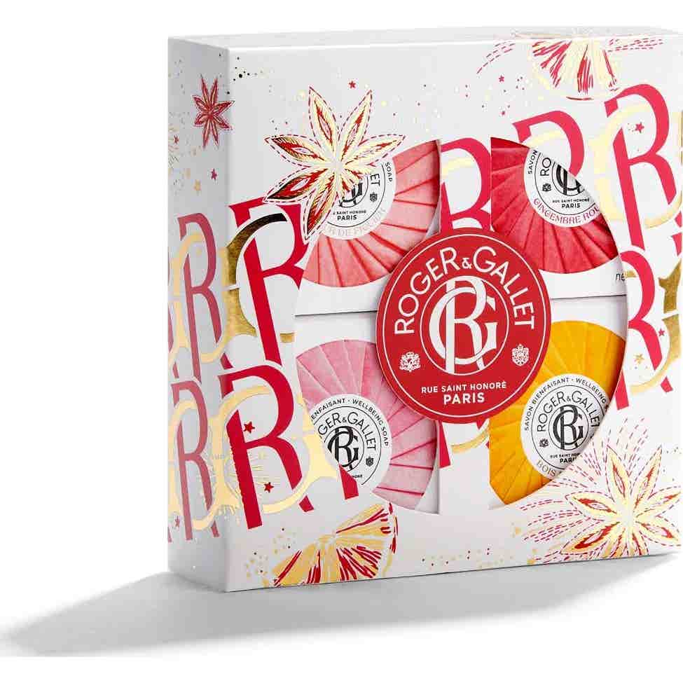Roger & Gallet Cofre Navidad 2023 Jabones 4x50g
