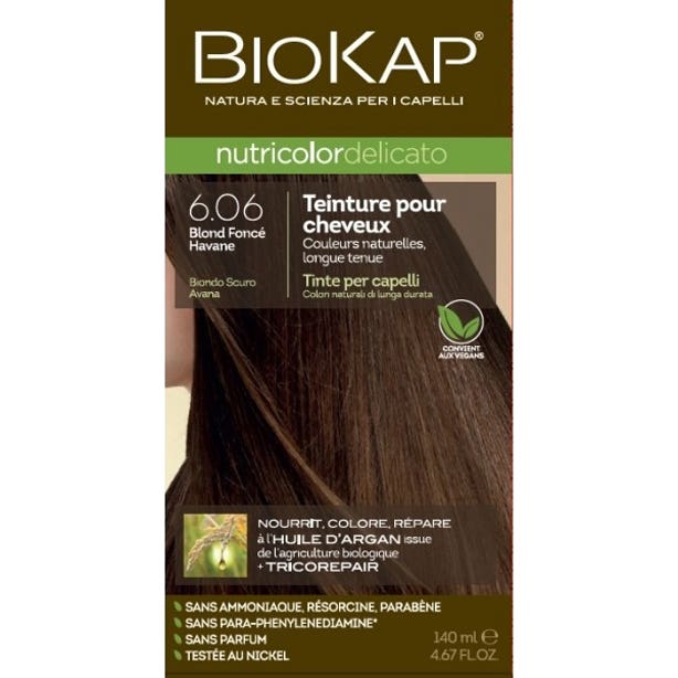 Biokap Delicato Tinte Cabello Nro 6,06 Rubio Oscuro Havana 140ml