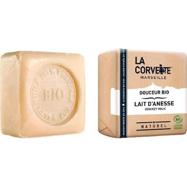 La Corvette 5 X Pastilla De Jabón De Leche De Burra Bio 100 G - Imagen 3