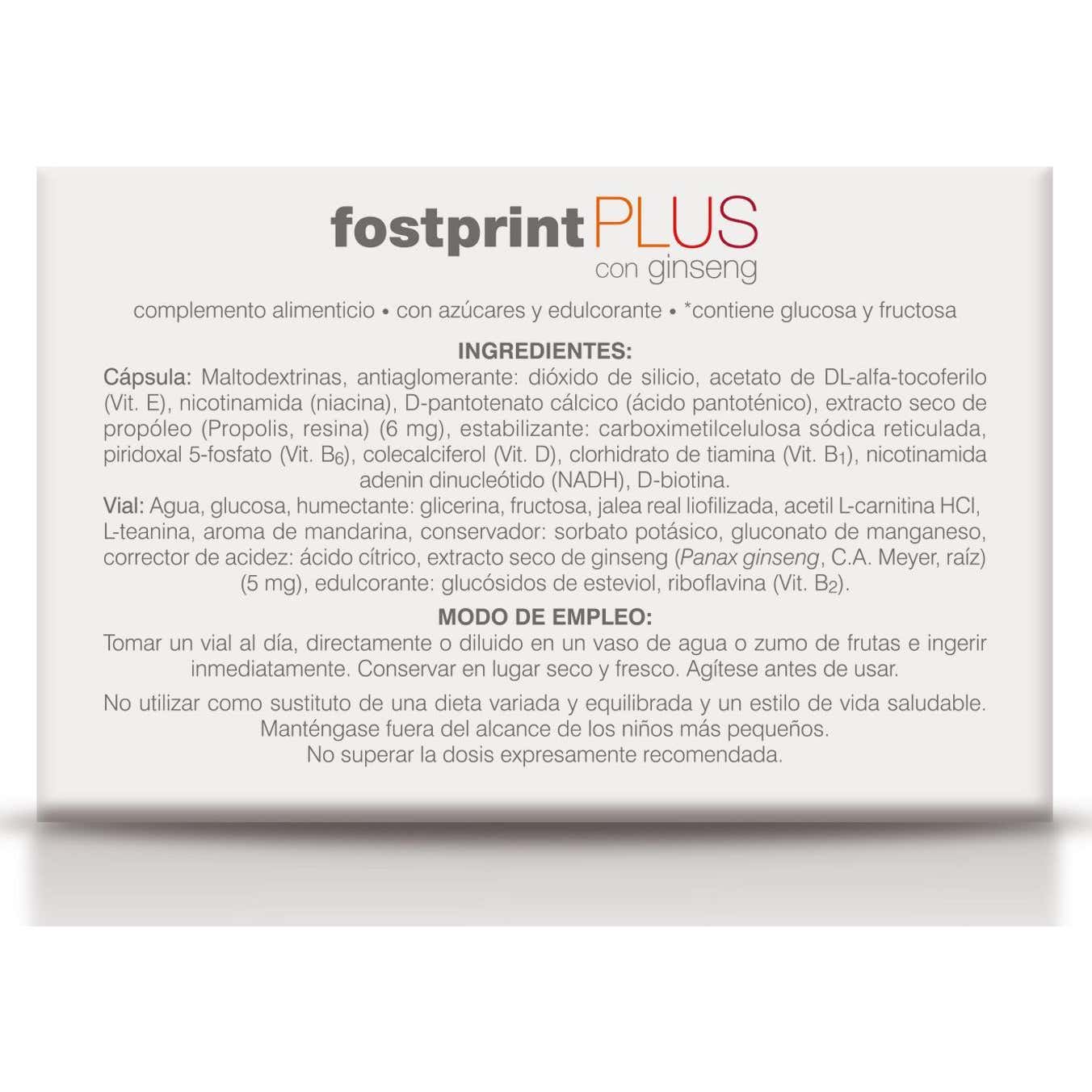 Soria Natural Fost Print Plus con Ginseng 20 viales Soria Natural Fost Print Plus con Ginseng 20 viales