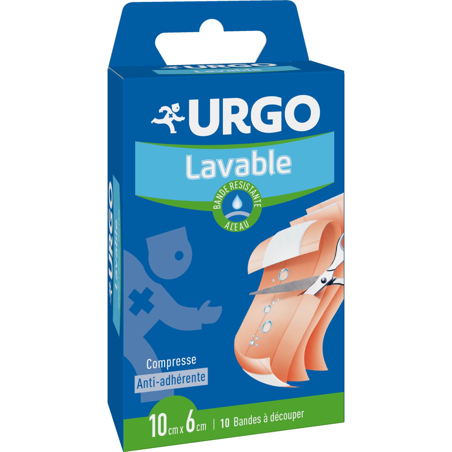 Urgo Lavable 10 Bandes à Découper 10x6 cm