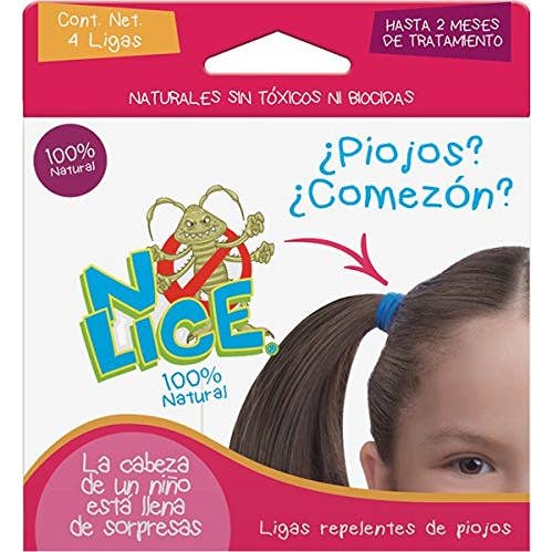 No-Lice Coletero Anti-Piojos Rosa Azul 4 uds