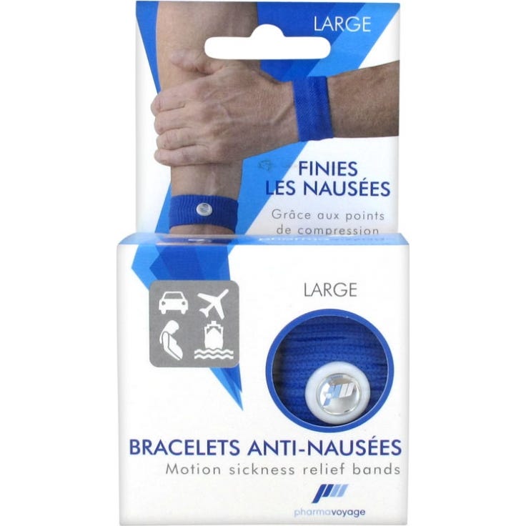 Pharmavoyage Anti-Nail Brazaletes Azul Grande