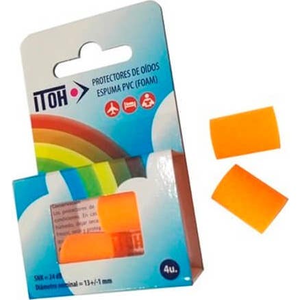 Itoh Tapones Oido Espuma Amarillo Rosa 4 uds